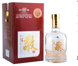 42°鄂尔多斯敬酒10年500ml